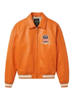 avirex icon bomber leather jacket
