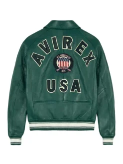 avirex icon leather bomber jacket