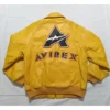avirex leather yellow jacket