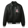 black avirex icon bomber jacket