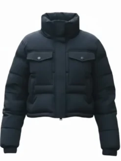 black puffer jacket