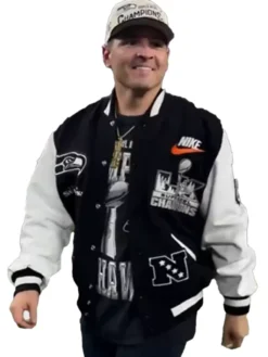 Mike Macdonald Super Bowl LX 2026 Champions Varsity Jacket