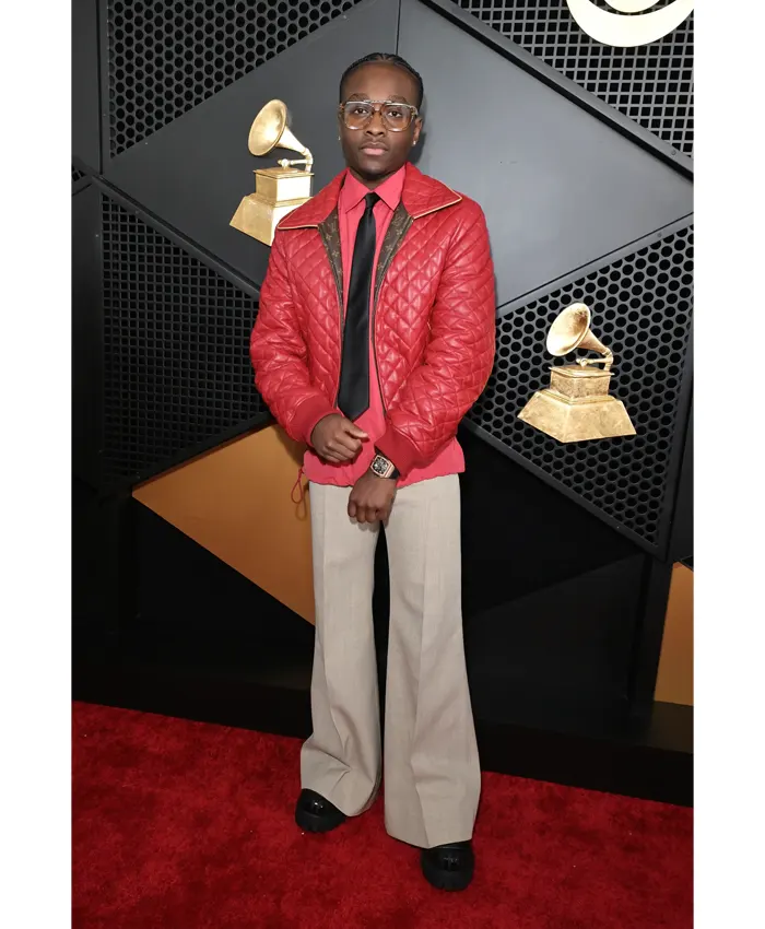 miles caton grammy awards 2026 red jacket
