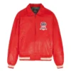 red avirex icon jacket