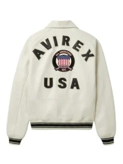 snow white avirex icon bomber jacket