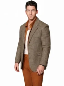 the bluff nick jonas grey blazer