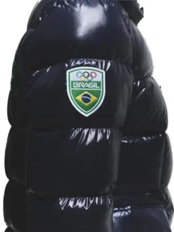 winter olympics 2026 team brazil black puffer jacket