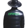 winter olympics team brazil black puffer jacket