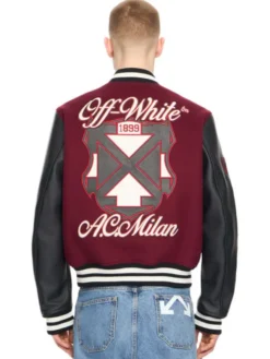 AC Milan x OFF White 2026 Varsity Jacket