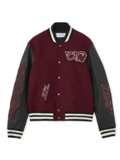AC Milan x OFF White Varsity Jacket