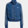 Adidas Women's Denim Firebird Lifestyle Track Jacket