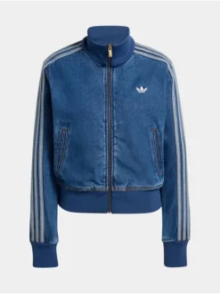 Adidas Women's Denim Firebird Lifestyle Track Jacket