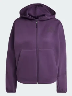 Adidas Z.N.E. Full-Zip Aurora Plum Hoodie