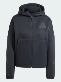 Adidas Z.N.E. Full-Zip Black Hoodie