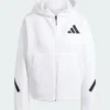 Adidas Z.N.E. Full-Zip White Hoodie