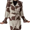 African Crop Daisy Trench Jacket