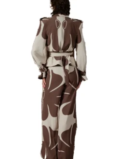 African Daisy Trench Crop Jacket