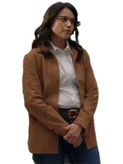 Alyssa Diaz The Rookie Suede Leather S08 Jacket