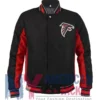 Atlanta Falcons Black And Red Varsity Wool Jacket