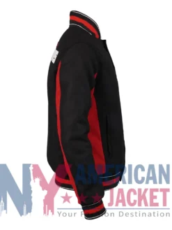 Atlanta Falcons Varsity Black And Wool Red Jacket