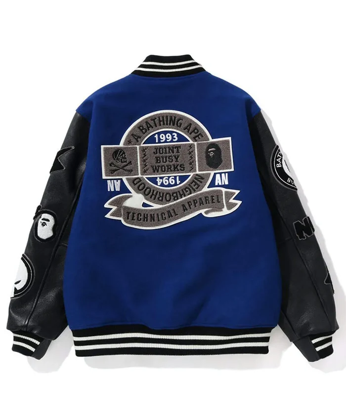 BAPE x Neighborhood Varsity Jacket