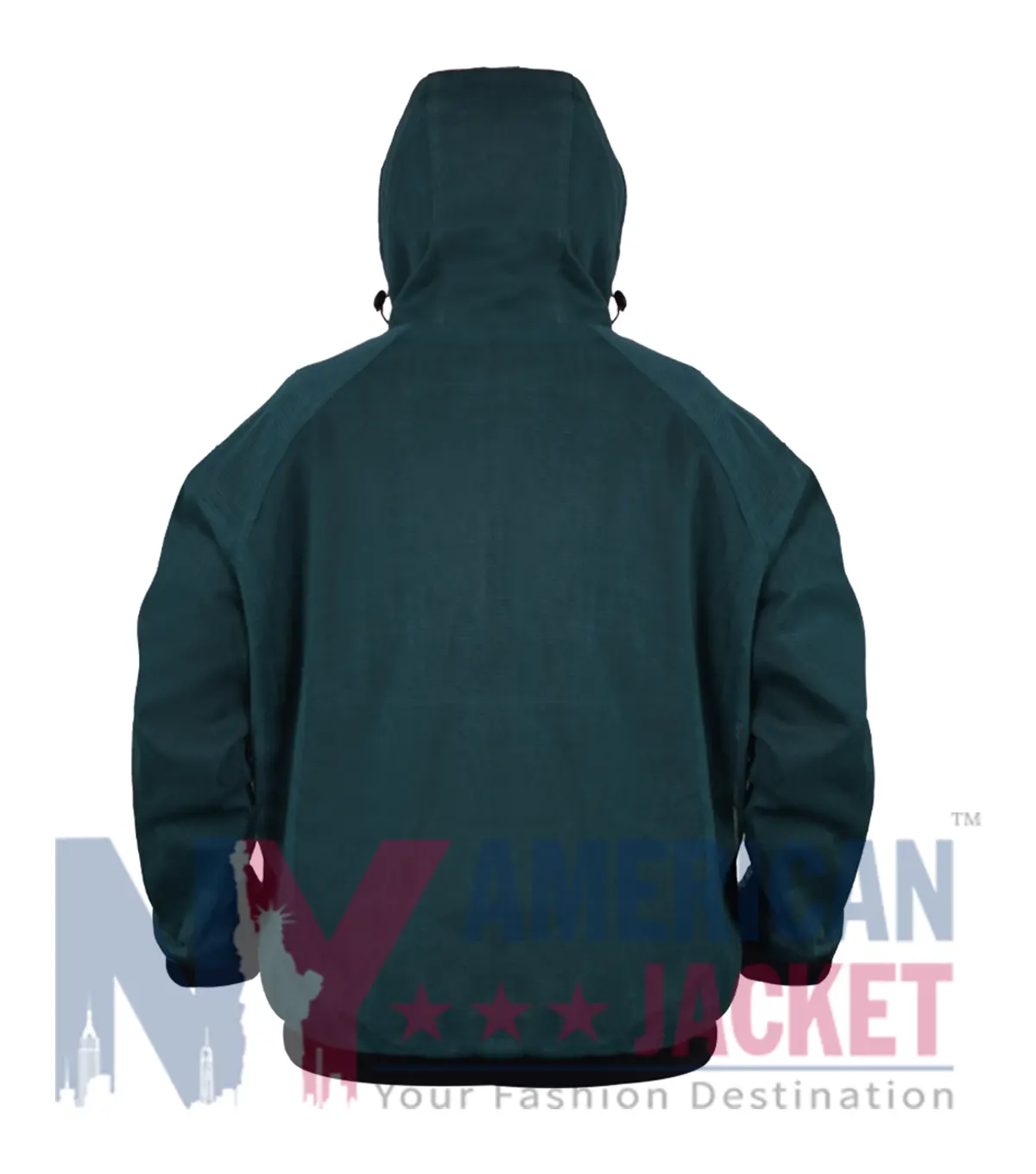 Back view of Brazil World Cup 2026 Mesh Anthem Jacket featuring breathable green mesh fabric and athletic design