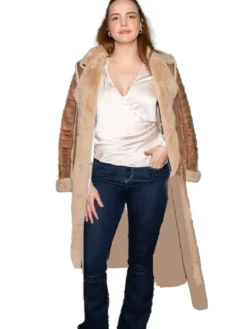 Bailee Madison NYFW 2026 Shearling Coat