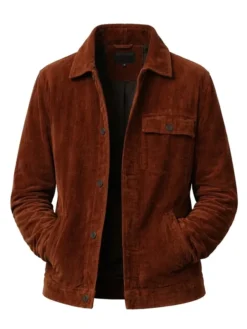Alternative view of Beyond the Gates S02 Mike Manning Brown Jacket