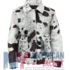 Black And White Skin Cowhide Fur Jacket