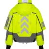 Bungie Yellow Marathon jacket with hooded collar and zipper closure