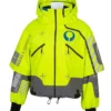 Yellow Marathon jacket with elastic cuffs and two outside pockets