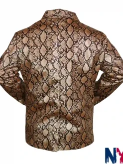 Buy Now Sailor Wild at Heart Nicolas Cage Leather Snakeskin Jacket front view