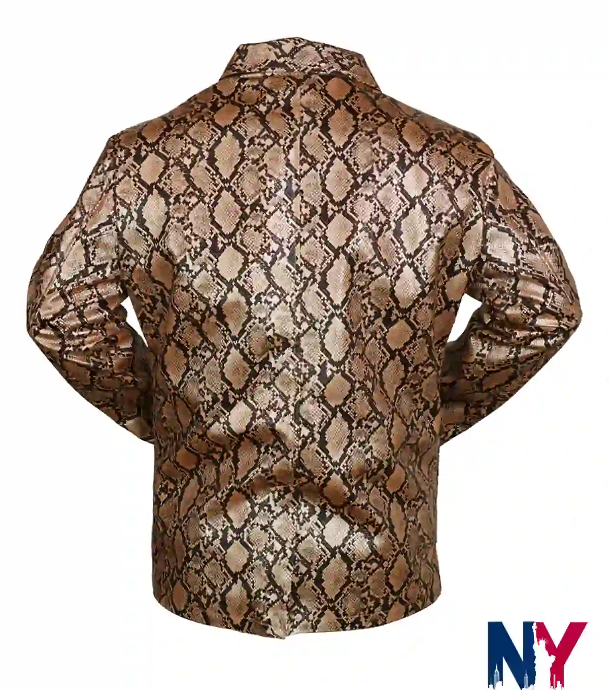 Buy Now Sailor Wild at Heart Nicolas Cage Leather Snakeskin Jacket front view