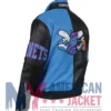 Charlotte Hornets Leather Vintage Zipper Jacket