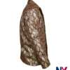 Close-up of Sailor Wild at Heart Nicolas Cage Leather Snakeskin Jacket For Sale
