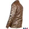 Close view of Sailor Wild at Heart Nicolas Cage Snakeskin Leather Jacket For Sale
