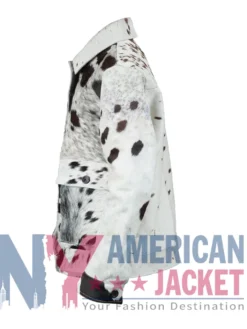 Cowhide Black And White Skin Fur Jacket