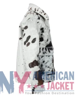 Cowhide Skin Black And White Fur Jacket