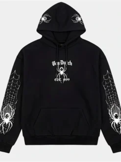 Crest Spider Black Hoodie