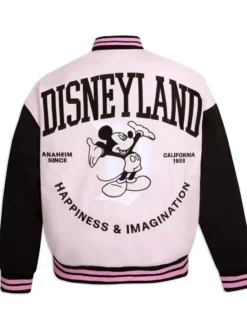 Disneyland Mickey Mouse Pink Varsity Jacket