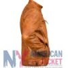 Ethan Cafe Racer Distressed Waxed Leather Jacket