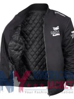 F1 Black Cadillac Bomber Racing Jacket
