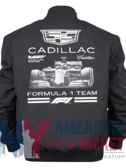 F1 Cadillac Racing Black Bomber Jacket