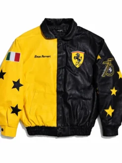 Ferrari Enzo F1 Racing Leather Jacket