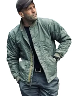 Jason Statham Green Bomber Jacket