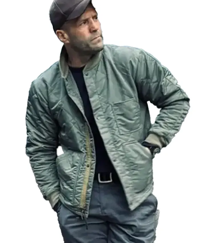 Jason Statham Green Bomber Jacket