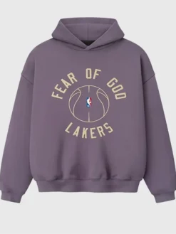 Lakers Fear of God x Barkley L. Hendricks 90’s Purple Hoodie