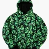 Market X Shrek Iconic Skull Liquid Blue Hoodie