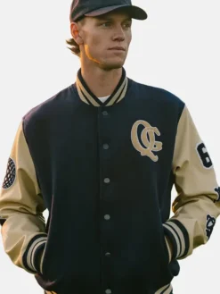 Mens Quiet Golf Varsity Jacket
