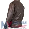 Men’s Vintage Biker Brown Distressed Leather Jacket